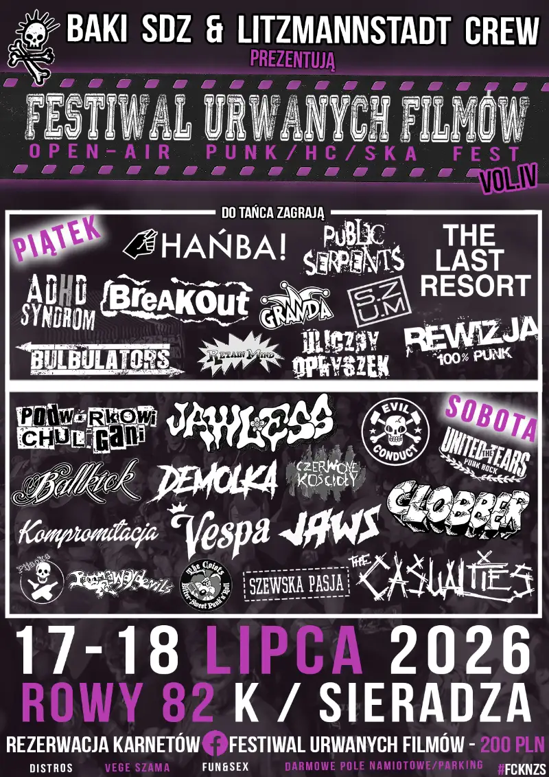 Festiwal Urwanych Filmów 2026 plakat