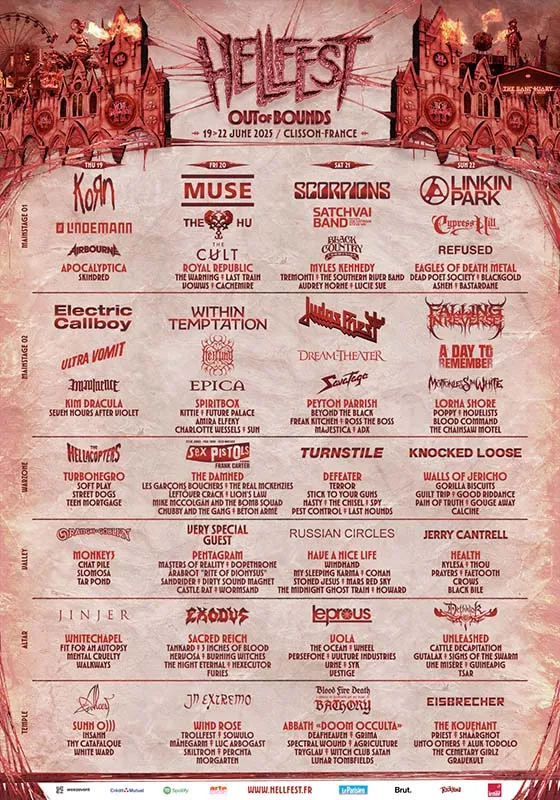 Hellfest 2025 line-up
