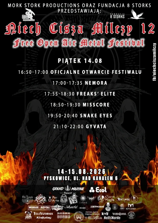 Niech Cisza Milczy XII timetable piątek