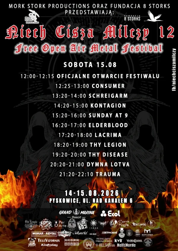 Niech Cisza Milczy XII timetable sobota