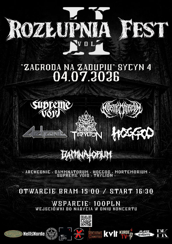 Plakat Rozłupnia Fest 2026