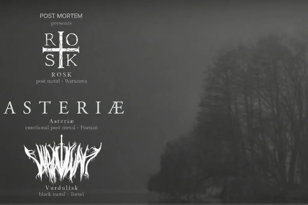 Post Mortem presents: koncert ROSK, Asteriæ i Vurdullak Post Mortem Presents Rosk