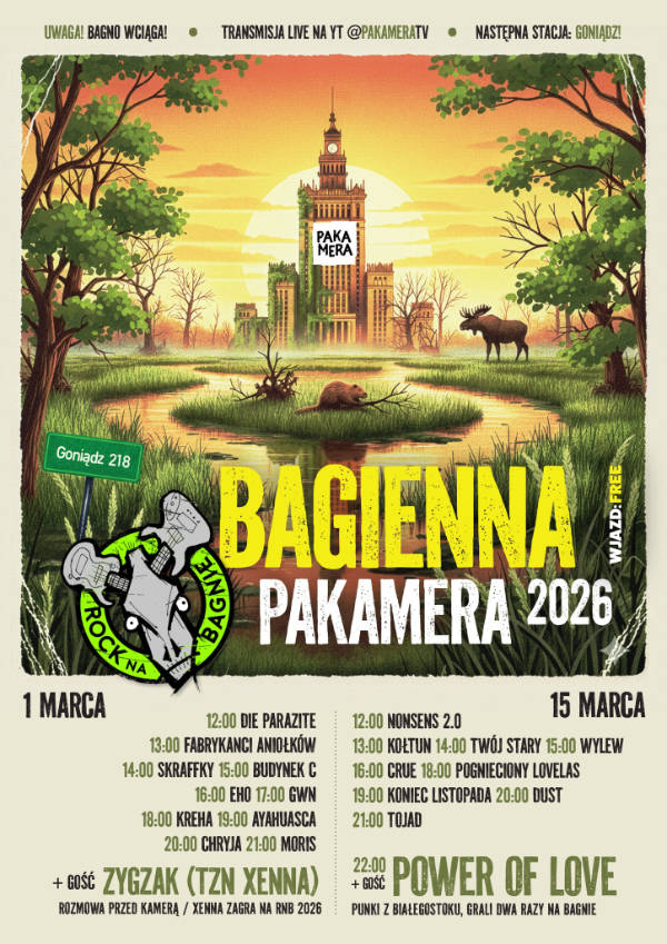 Przesłuchania Rock na Bagnie 2026 plakat