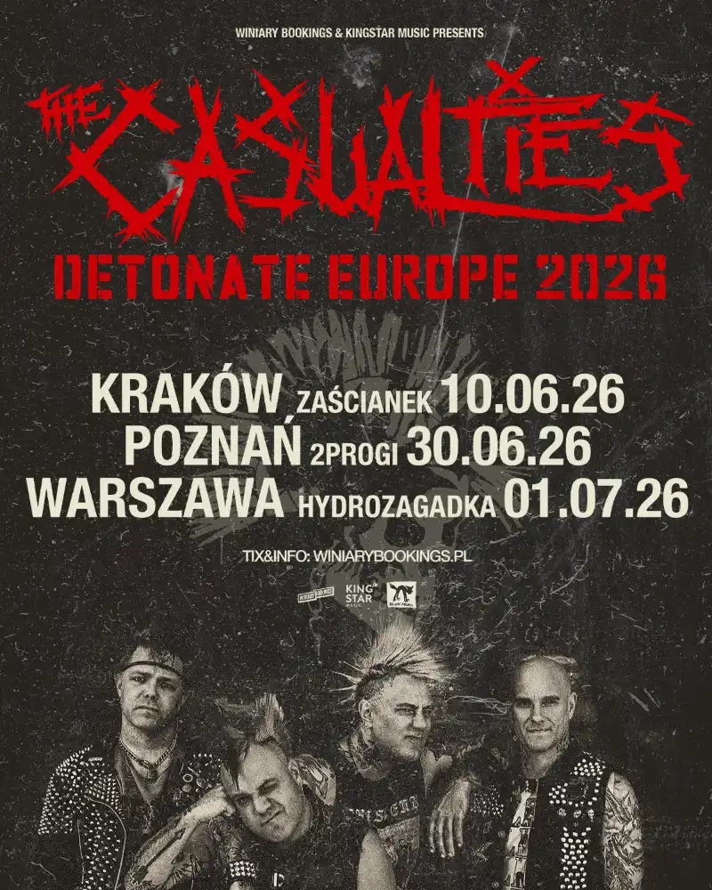 The Casualties Detonate Europe Tour 2026